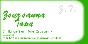 zsuzsanna topa business card